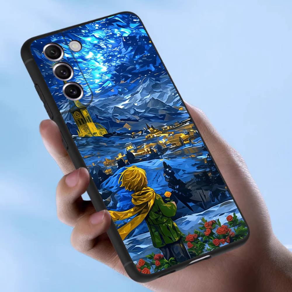 Oil Painting The Little Prince Case For Samsung Galaxy Case S25 S23 S22 S21 S30 S20 S10 Ultra Plus FE TPU Soft Cover