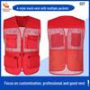 Custom Logo Emergency Management Safety Vest - Multi-Pocket Workwear for Photojournalists