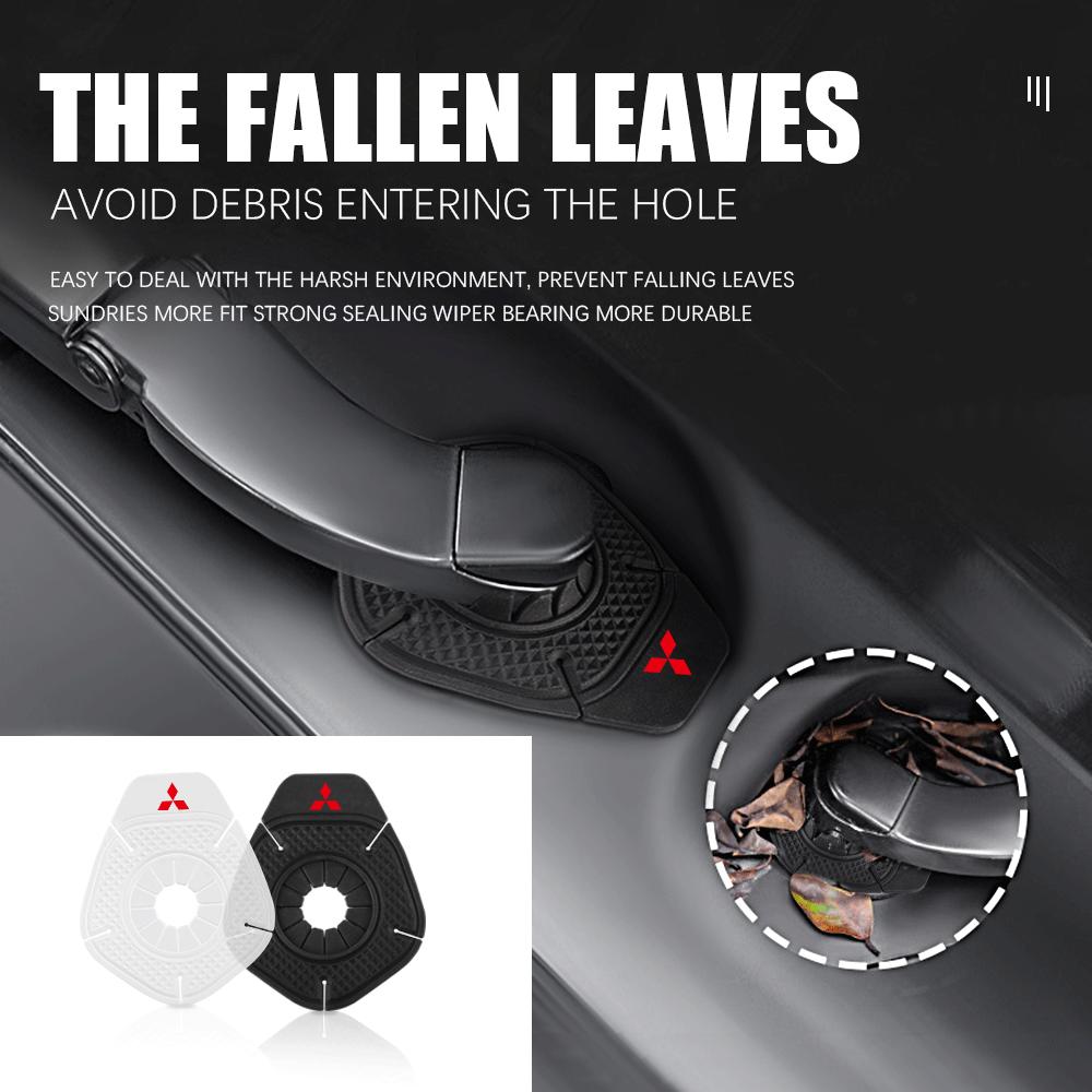2Pcs Car Wiper Bottom Hole Prevent Debris Falling Into Protection Cover For Mitsubishi Asx Lancer L200 Pajero Attrage Xpander
