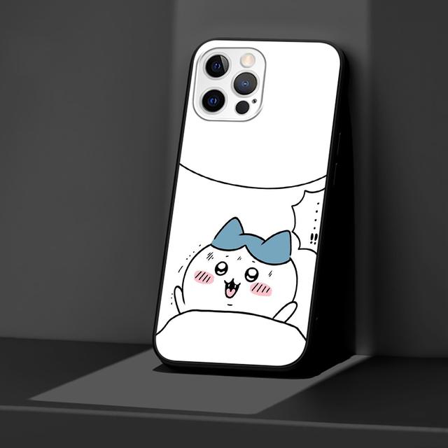 Case For Apple Iphone 11 13 12 Mini 14 Pro Max Xr 7 8 +Se 2020 Xs 6 6s Plus 5 5s Black Silicone Phone Cover Chiikawa Cartoon