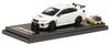 HJ64 Subaru WRX STI with Optional Display Crystal White Finished Product HJ641040W 1/64 RA-R Equipment/engine Model, Pearl,