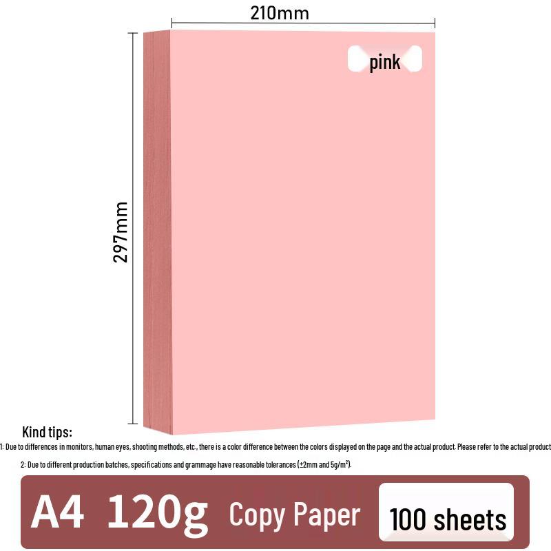 Pink Colored Paper: A4 & A5 Printing, 80g Copy, 70g Craft, A3 Printing, Table Cards