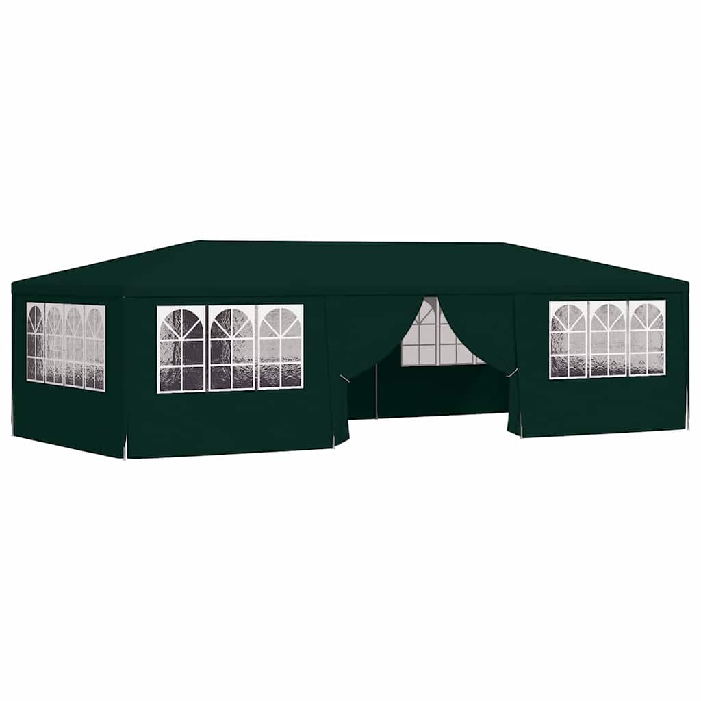 Professional Party Tent with Side Walls 4*9 M Green 90 G M²