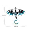 Pterosaur Enamel Brooch Pin Winter Rhinestone Lapel Pin Gothic Winter Jewelry