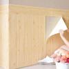 3D Holzmaserung Selbstklebende Wandaufkleber für Schlafzimmer – Weich, Kollisionsschutz, Warm Dekorative Tapete