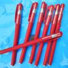 Bright Frosted Red Pen for Smooth, Skipping-Free Writing - Ideal for Office, Exams, Teacher Grading, and Homework (380 Red Pen)