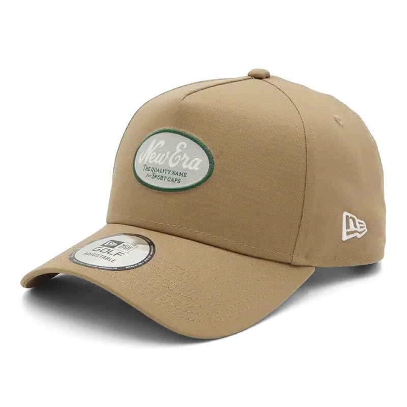 

[New Era] golf cap 9FORTYA-Frame washable cotton khaki FREE GF 940AF SCW OVAL LOGO KHA 14391383 NER36G5585