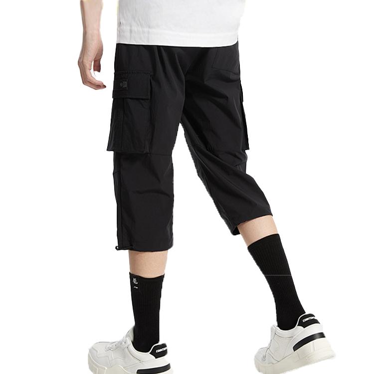 Li Ning Cargo Pants Men's Black Moderate AKQQ031-2