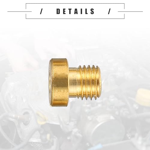 Motoforti Universal Motorcycle Carburetor Jets Main Jets Nozzles M6x0.8 55 58 60 62 65 68 70 72 75 78 80 82 85 88 90 92 Durable Metal Gold Tone S