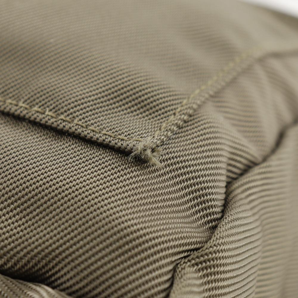 Gucci Bamboo One Belt Shoulder Bag 000.2404.0509 2WAY Khaki Nylon Canvas Women Used