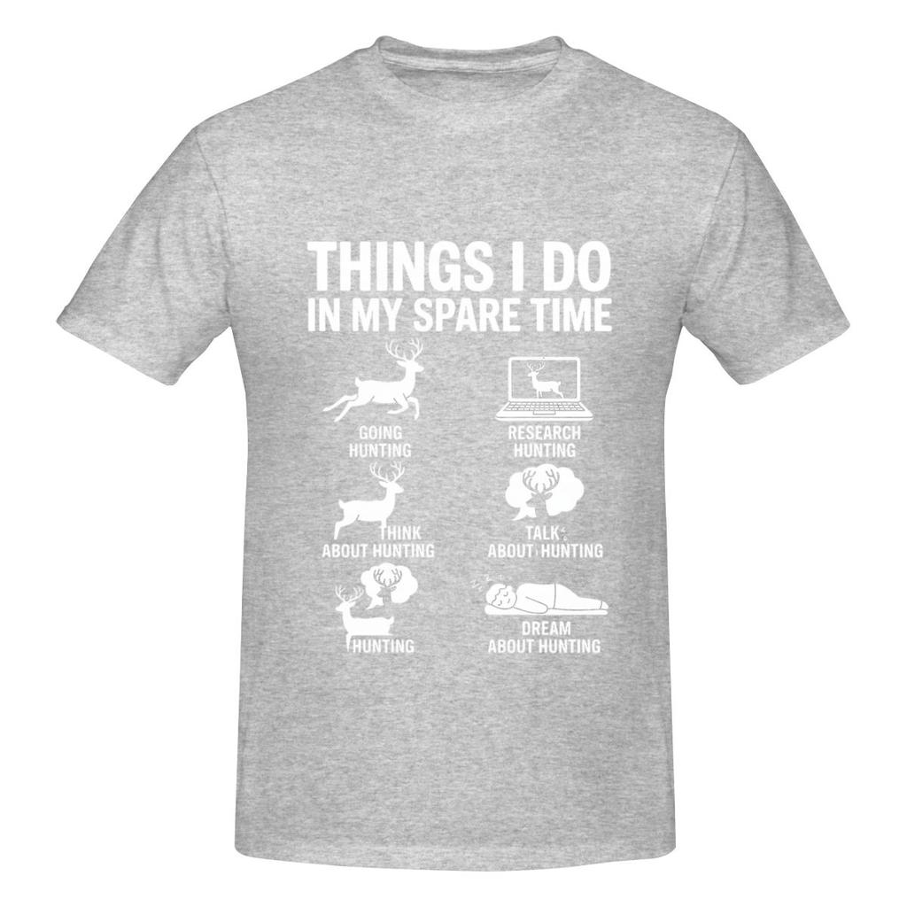 Things I Do In My Spare Time Deers Breathable Tshirt Casual And Relaxed Trendy And Personalized Tees