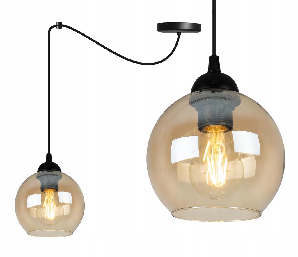 ELEGANT SPIDER HANGING LAMP GLASS SHADE