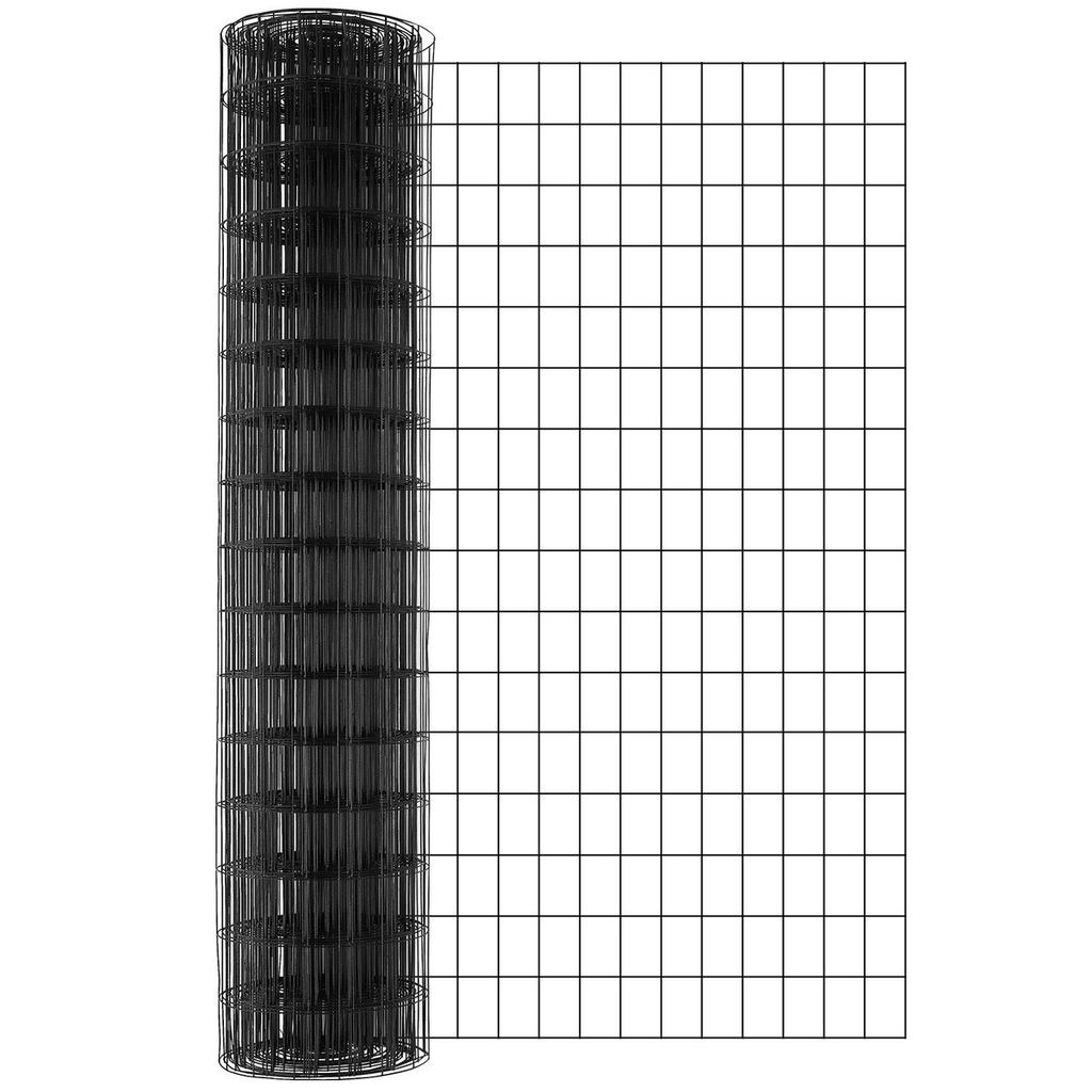 Hardware Cloth, 48'' x 50' Galvanized Wire Mesh Roll, 16 Gauge Chicken Wire Fence Roll, Vinyl Coating Metal Wire Mesh for Chicken Coop Barrier, Rabbit