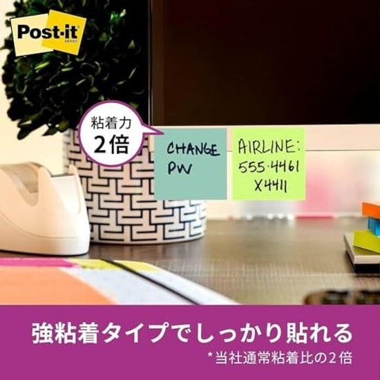 3M Post-it Notes Strong Adhesive Thin Neon Color 7525mm 90 Sheets 6 Pads 500-6SSAN-AM