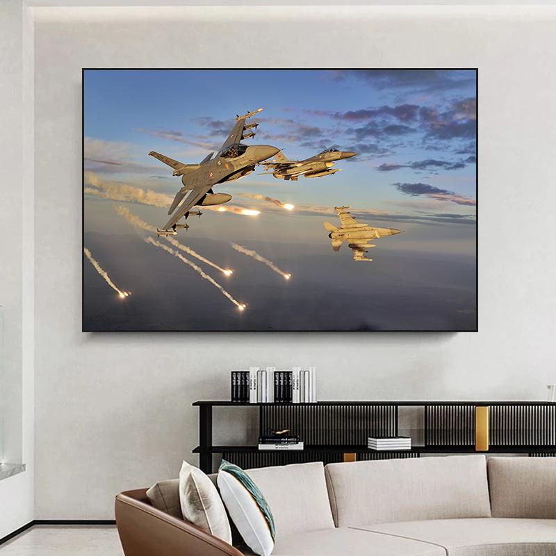 

Современный самолет реактивный истребитель Canavs живопись настенное искусство Warcraft постеры с самолетами и принты для гостиной украшения комнаты для мальчиков 21x30cm No Framed
