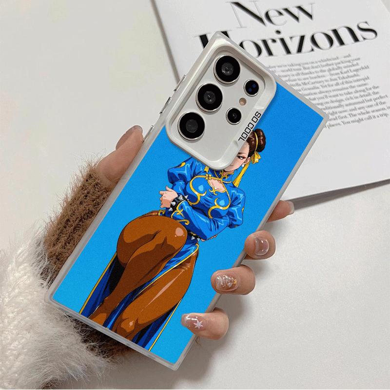 

ChunLi S-Street F-FighterS Soft Phone Case for Samsung Galaxy S24 S25 FE S26 Edge S23 Ultra S22 Plus S21 + Shockproof Cover Back Samsung S25 Plus