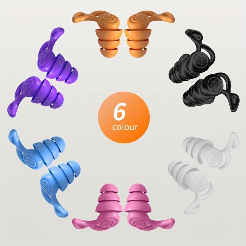 [Silikon Ørepropper] Støyreduserende Gjenbrukbare Silikon Ørepropper for Søvn | Snorke- & Svømme-Komfort, Stille Nattsøvn