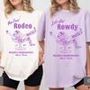 Last Retro Western Bachelorette Party Shirt Lets Get Rowdy Tshirt Funny Comfort Shirts Cotton Y2K Top Daily Trendy Streetwear