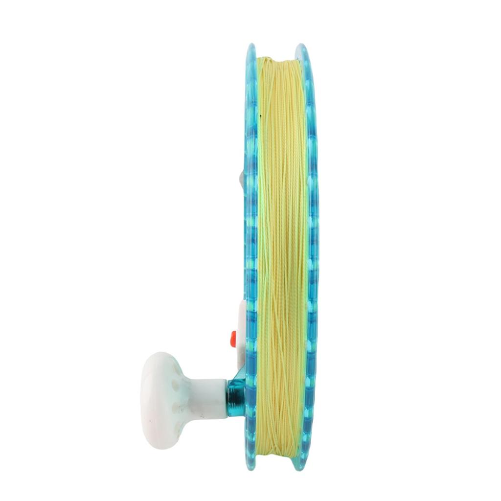 Flying Tool 450m Hand Reel for Kite Line, Rotating Reel, for Kite Flying, Hand Fishing, Boat Fishing (Blue)