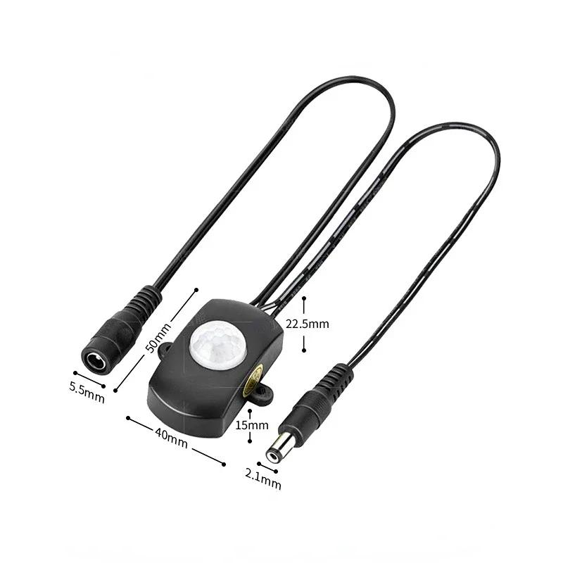DC 5‑24V PIR Infrared Motion Sensor Detector Automatic Switch LED Strip USB/DC Interface for LED Strip Light