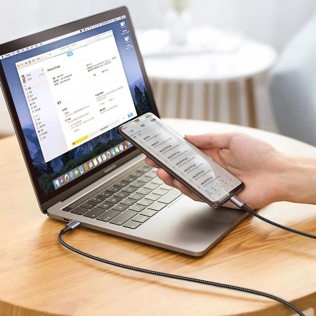 Ugreen US316 100W USB-C PD Cable 5A, 1.5m Gray - Enhanced Fast Charging & Data Transfer Capability