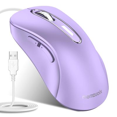 Memzuoix Wired 5 Ergonomic Compatible with Laptops and Supports Multiple OSs Including and Linux Mouse, USB, 1400DPI, Optical, Buttons, Design, 1.5m
