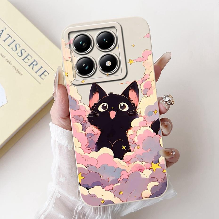 Cute Cartoon Phone Case For Xiaomi 14T Pro Soft Silicone Shockproof Cover For Xiaomi 14T 14 T Pro 5G Cases Bumpers