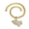 Men's Hip Hop Full Diamond Zinc Alloy Pendant Necklace