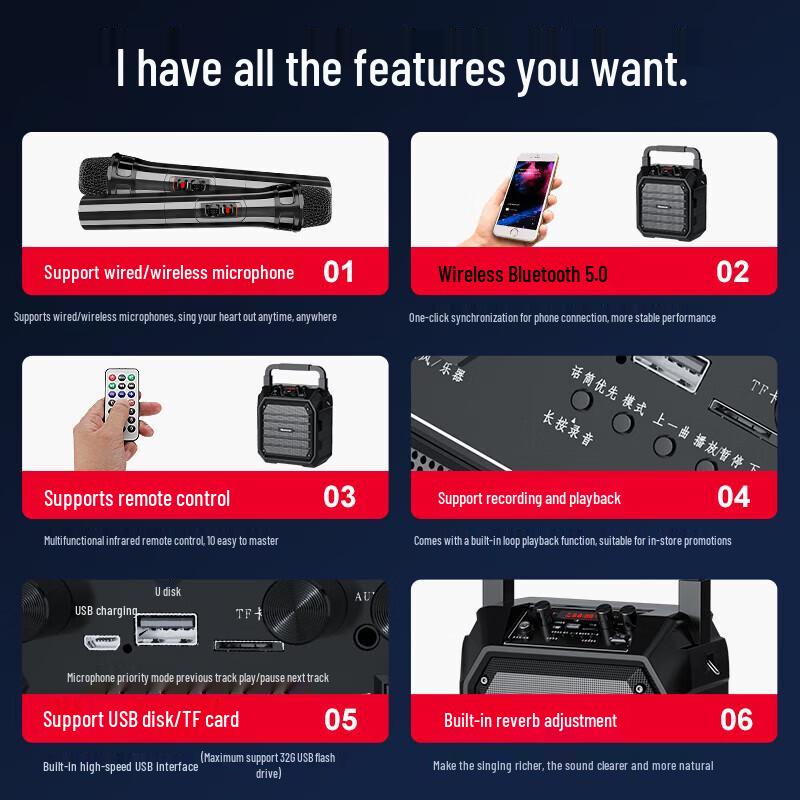 Newmine K98 Portable Outdoor Bluetooth Speaker