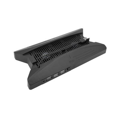 3 USB Hub 2.0 Dual Cooling Fan Station Stand vertical pentru Play Station PS4 Slim/Pro