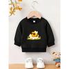 European sizes Cute Cartoon Print Pattern, Durable, Wrinkle Resistant, Comfortable and Versatile Round Neck Hoodie for Baby Kids