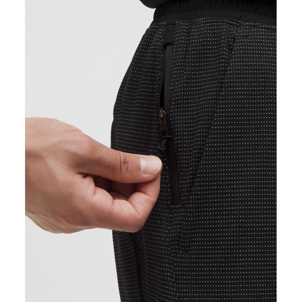 Lululemon Pace Breaker Reflective Linerless Knit Short 7  White Black