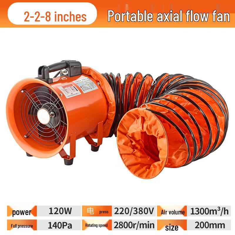 Junpinjia Portable Axial Flow Ventilator Fan