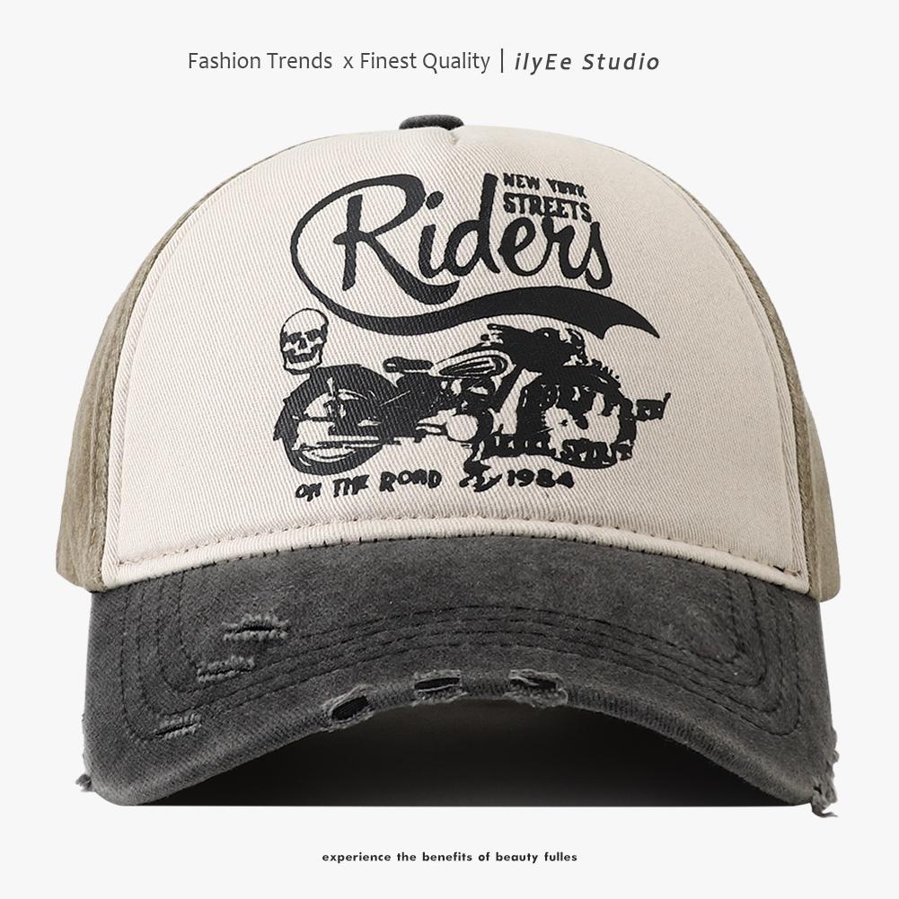 Snapback Adjustable Men Women For Cap Baseball Cotton Washed New Brand Latest Fresh Hats Motorcycle Print Hip Hop Urban Street Style Dad Hat Men S Adjustable