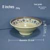 8-inch Classical Blue & White Melamine Noodle Bowl