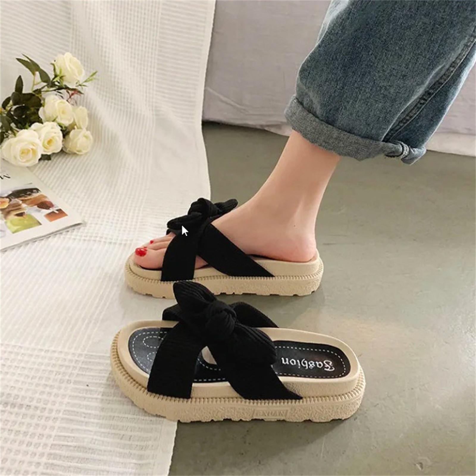 Women s Summer Fashion Versatile Daily Casual Holiday Slippers 40
