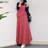 Women Sleeveless Vest Tops and Long Skirts Casual Two Piece Suit Sets
