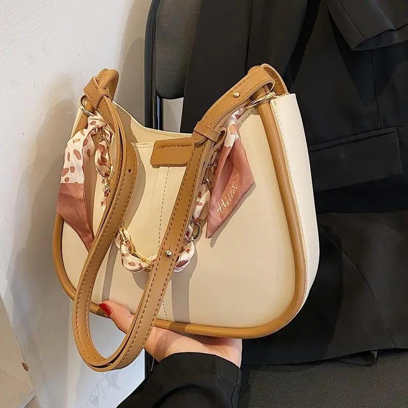 Fashion Versatile Small Bag Women's New Texture Summer Shoulder Bag Underarm Bag High-end Messenger Bag