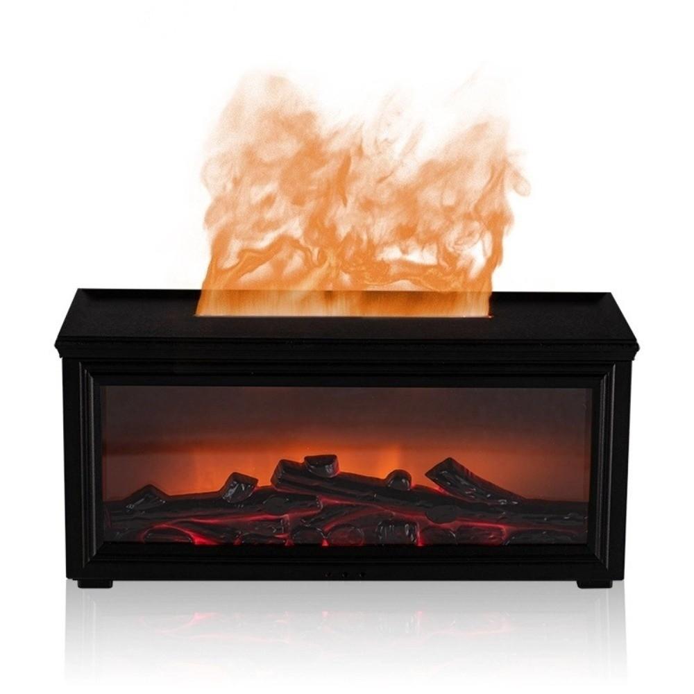 Remote Control Essential Oils Humidifier 7 Colors Simulated Fireplace Diffuser  Home