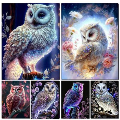 Fantasie bunte süße Eule Diamant Malerei Tier DIY 5D voller Dill Mosaik Diamant Stickerei Kreuzstich Home Decor