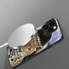 Flower Leopard Shadow Suitable For iPhone 16E 17 Pro Max 15 Pro 14 13 Plus 12 Mini 11 16 Air 17Pro Magnetism Glass Phone Case