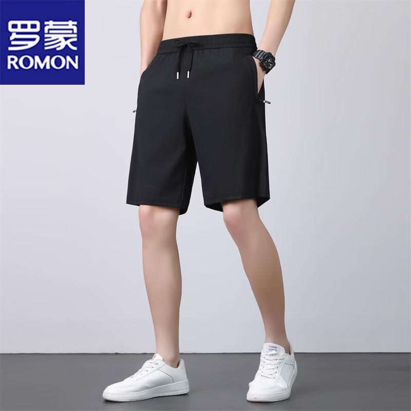 ROMON Men s Ice Silk Quick-Dry Casual Shorts 3XL