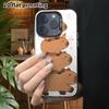 Phone Case: 2D Flat, Suitable for iPhone 18 17 16 15 14 13 Pro Color Silver Protective Case, Couple Style, Stackable Capybara, Christmas and Halloween