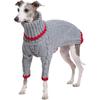 Italian Greyhound Clothes, Warm Sweater for Whippets, Dog Onesie, Two-Legged Turtleneck Warm Sweater for Small Medium Dogs (Small, Grey)