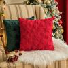Weihnachtsstern Bestickter Fell Kissenbezug Wohnzimmer Sofa Kissenbezug Festliche Party Annehmlichkeit Dekorative Kissenhülle