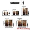 2pcs, 2D FLAT PRINTING Curtains (Without Rod) RomanLegions Chic Contemporary Curtains Polyester Easy Install Curtains