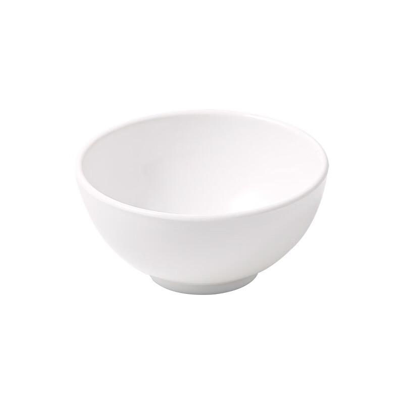 VAKADA 6-Inch White Melamine Soup/Rice Bowls (10-Pack)