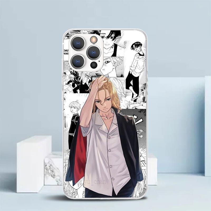 

Чехол для телефона с аниме Tokyo Aevengers для IPhone 16 17 Air 16E 15 14 Plus 13 Mini 12 11 Pro Max 7 8 + SE 2020 Мягкий ТПУ Задняя крышка 16 iPhone 15