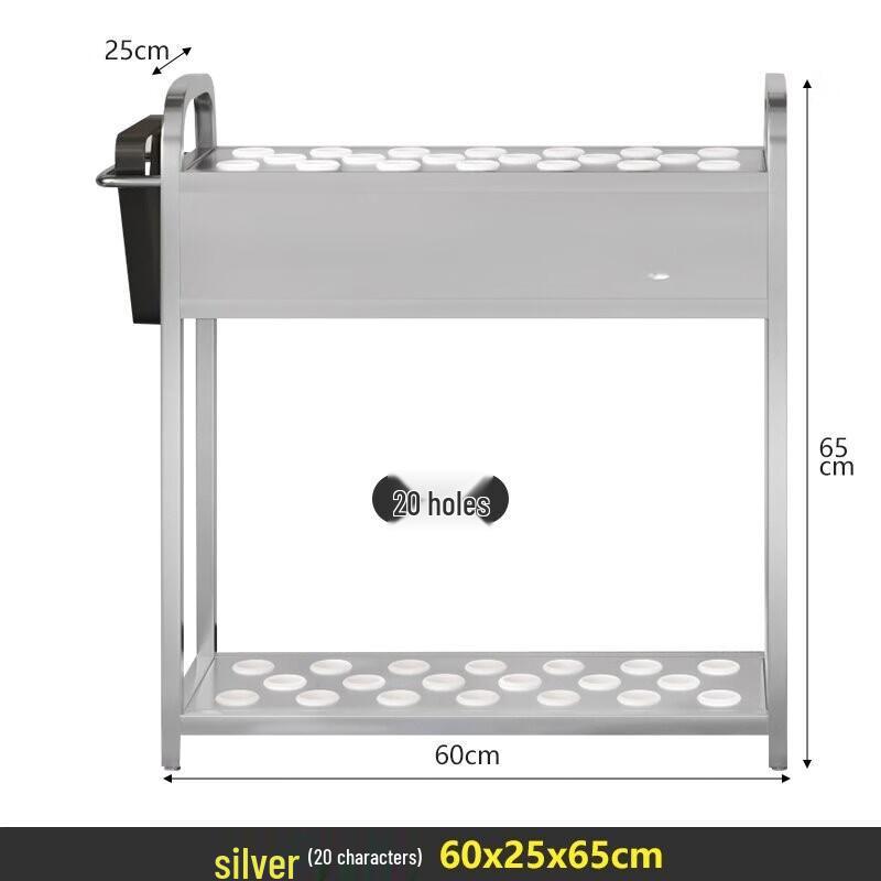 20-Hole Billiard Cue Storage Rack
