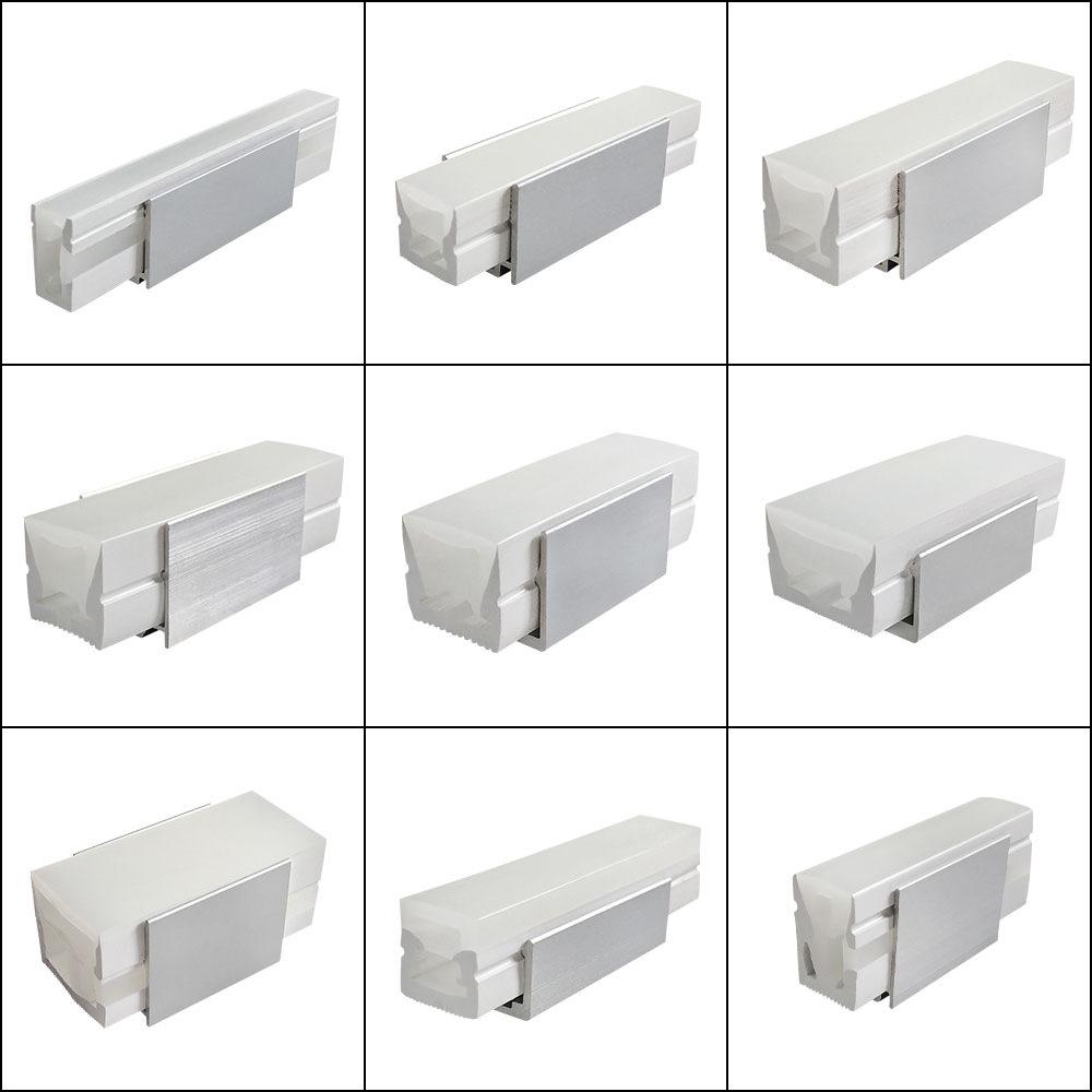 U-Shaped LED Strip Light Channel with Aviation Aluminum Shell and Mounting Clip